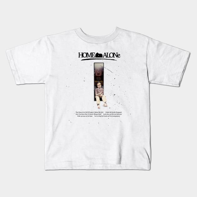 Home Alone Kevin Sadness Kids T-Shirt by Grade Design